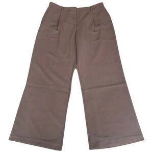 NWT DKNY Women's Taupe Pants sz 14 Elasticized Back wide leg